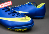 Giày bóng đá Nike Mercurial V TF Xanh Vàng gia re. Random